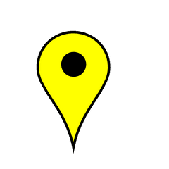 Yellow Map Pin - Yellow Google Maps Pin Png