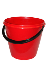 Plastic Red Bucket Png Image