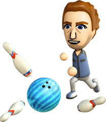 Bowling Mii - Wii Sports Bowling Png