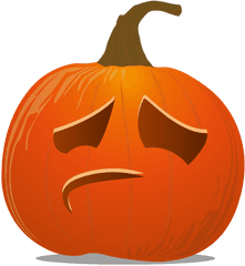 Sad Pumpkin Emoticon - Pumpkin Png