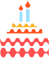 Two Candles Birthday Cake - Transparent Png U0026 Svg Vector File Velas De AniversÃ¡rio Png