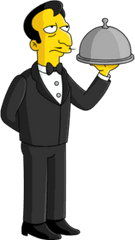 Images Of A Waitress Transparent - Mr Lacoste Simpsons Png