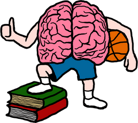 Download Brain Clipart Basketball - Brain Clipart On Transparent Png