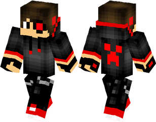 Download Minecraft Skin Cool Red Boy - Full Size Png Image Hoodie Minecraft Skin Boy