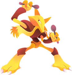 Download Yellow Mammal Vertebrate - Alakazam Art Png