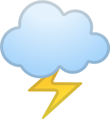 Cloud With Lightning Icon Clipart - Full Size Clipart Lightning Png