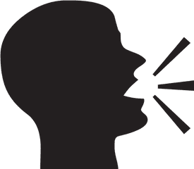 Speaking Head In Silhouette - Silence Clipart Png