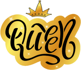 Queen Royalty Gold Crown Sticker - Reina Queen Dibujos De Coronas Png