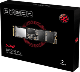 Xpg Sx8200 Pro Pcie Gen3x4 M2 2280 Solid State Drive - Xpg Sx8200 Pro M 2 Pcie Gen3x4 256gb Ssd Png