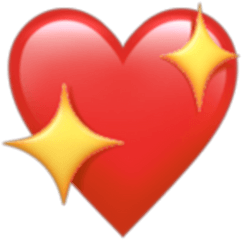 Download Iphone Heart Emoji Transparent - Heart Emoji Png