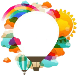 Hot Air Balloon Vector Design Png Image - Hot Air Balloon Page Border