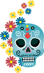 Day Of The Dead Flower Pattern Line For - Calaveras DiseÃ±os De Calaveras Calavera Mexicana Catrina Calaveras DiseÃ±os De Calaveras Calavera Mexicana Imagenes Del Dia De Muertos Png