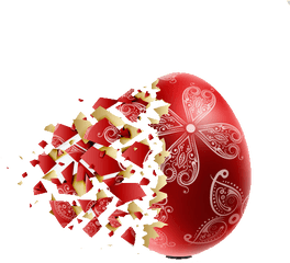 Egg Easter Heart Christmas Ornament For - Easter Monday Png