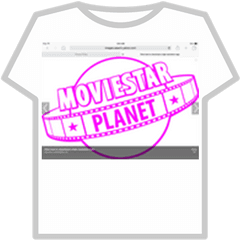 Movie Star Planet Logo Shirt - Roblox T Shirt Girls Roblox Png