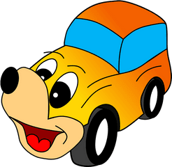 Car Cartoon Dog - Gambar Mobil Lucu Kartun Png