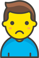 Download Man Frowning Emoji - Singer Icon Png Png Image With Office Worker Png