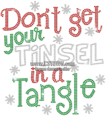 Donu0027t Get Your Tinsel In A Tangle Iron - Iron Illustration Png