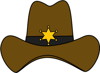 Western Cowboy Hat Svg Transparent - Sheriff Hat Clipart Png