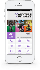 Anytime Fitness Mobile App - Mobile Apps Anytime Fitness Png