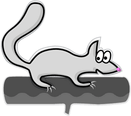 Possumu0027s Log - Rat On The Log Clipart Png