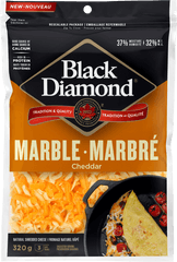 Discover Our Marble Cheddar Shredded - Black Diamond Marble Cheese Png