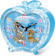 Lovely Cartoon Apple Shape Alarm Clock - Quartz Clock Png