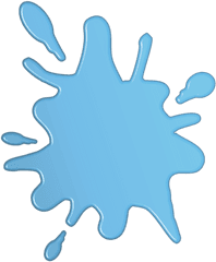 Water Splash Clip Art 70568 - Circle Png Download Full Light Blue Paint Splatter Clipart