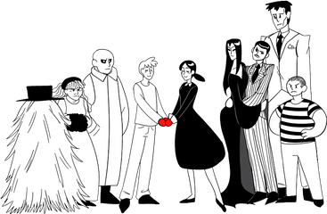 The Addams Family Musical - Addams Family Drawings Transparent Png