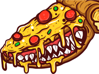 Monster Pizza - Monster Pizza Graffiti Png