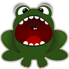 28 Collection Of Lion Open Mouth Clipart - Cartoon Frog Png