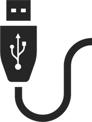 Cable Usb Vector Png Clipart - Usb Port Logo Png