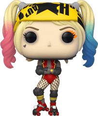 Pop Heroes Birds Of Prey Harley Quinn Roller Derby - Harley Quinn Roller Derby Funko Pop Png