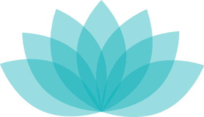 Lotus Blue Blossom - Blue Green Lotus Flower Logo Png