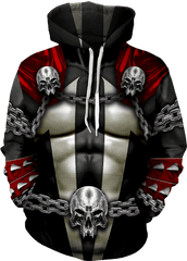 Spawn Hoodie - Skull King And Queen Hoodies Png