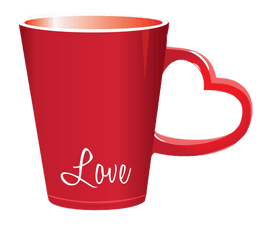 Love Cup Png Clipart - Red Valentines Day Mugs