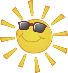 Sunglasses Sun With Free Download Png - Clip Art Sun With Glasses