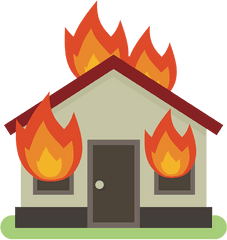 House - Burning House Clipart Png