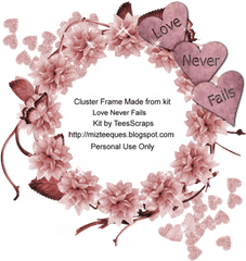 Cluster Frames Png - Preview Of Miz Teeques Love Never Fails Heart