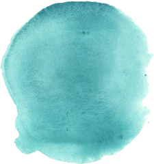 6 Turquoise Watercolor Circle Png Transparent Onlygfxcom - Blue Watercolour Circle Png