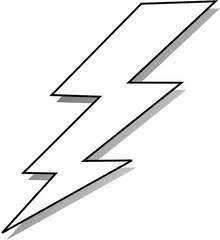 Lightning Bolt Strike - Free Vector Graphic On Pixabay Lighting Bolt Print Out Png