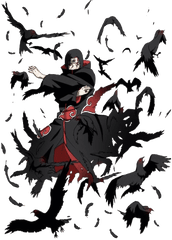 Itachi Uchiha Transparent Background Png Arts - Itachi Crow