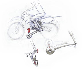 Inclusive Moto Tiziano Cousineau - Technical Drawing Png