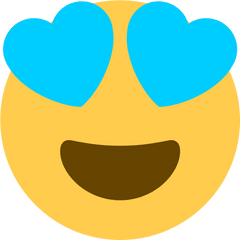 Emoji Directory Discord Street - Blue Heart Eye Emoji Png