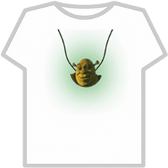 Glowing Shrek Necklace - Roblox Canned Gamer Boy Png