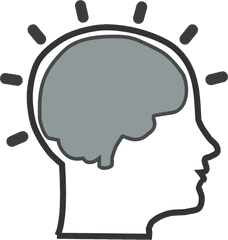 Mind Clipart Png - Brain In Head Clipart