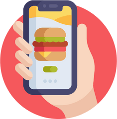 Online Order - Online Food Icon Png