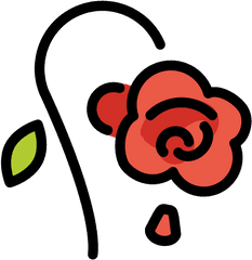 Wilted Flower Emoji - Dibujo De Una Flor Marchita Png