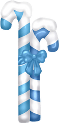 Download Blue Christmas Candy Cane Clipart Hd Png - Christmas Light Blue Clipart