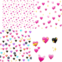 Icsart Png And Vectors For Free Download - Dlpngcom Transparent Corazones Emojis Png