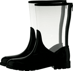 Clear Rain Boots - Clear Transparent Rain Boots Png
